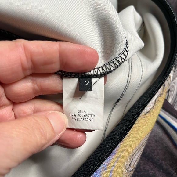 GUC Yigal Azrouël- Bodycon Abstract Scuba Fabric Dress. Size 2 - Picture 7 of 10